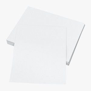 Small Stack of Paper Sheets 03