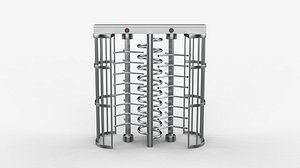 Turnstile gate 3D model 3D model