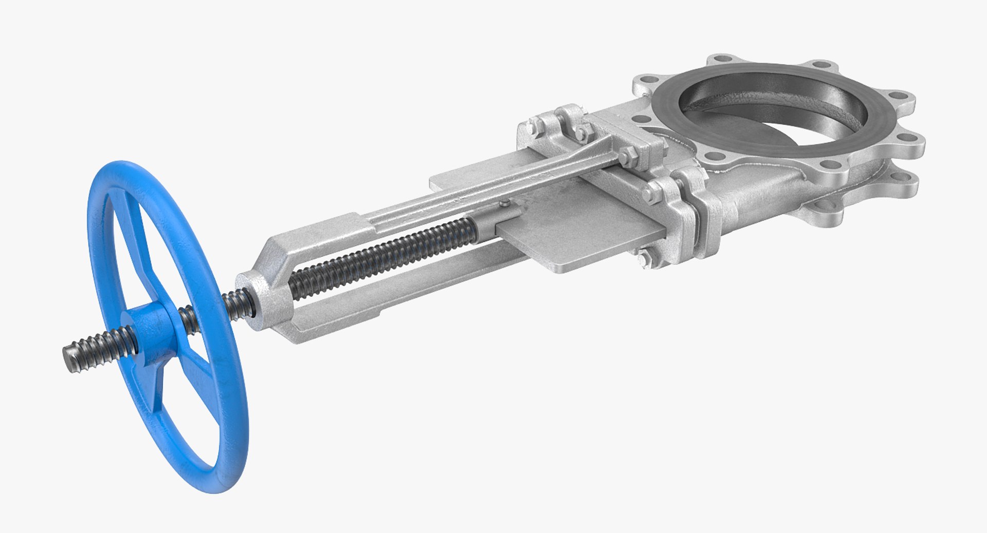 3D Knife Gate Valve Model TurboSquid 1278732