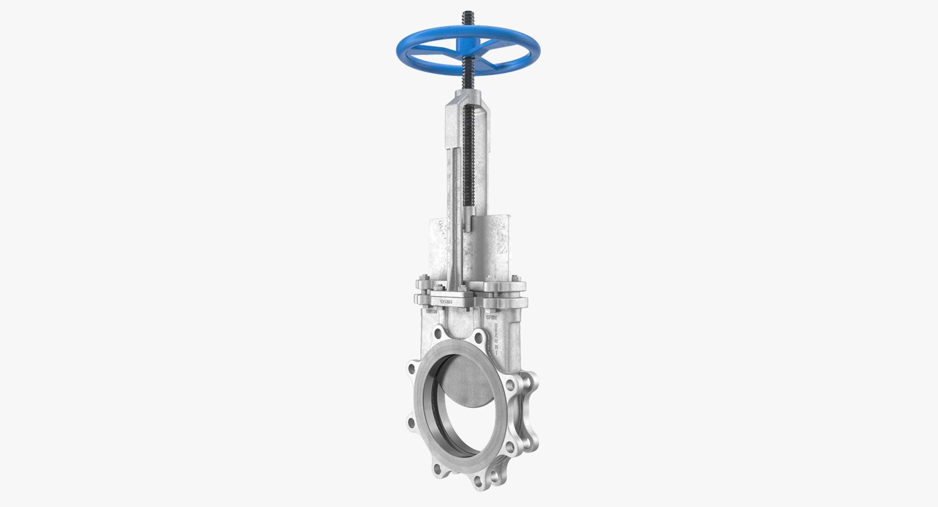 Knife Gate Valve 3D Model 3D model preview