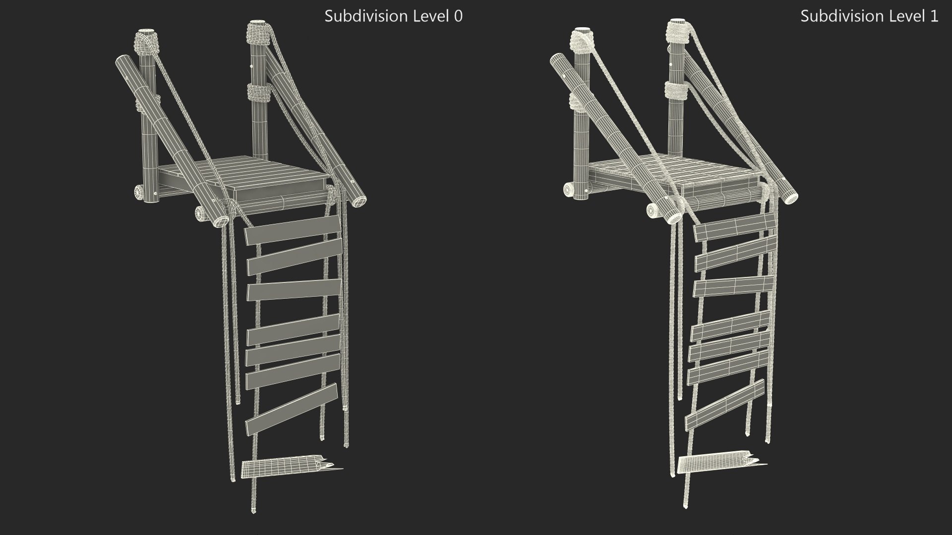 Broken Rope Bridge Fur 3D - TurboSquid 2080754