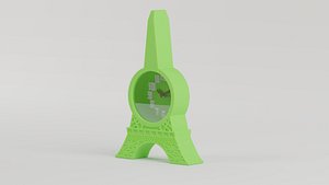 Eiffel Tower Clock 3D model
