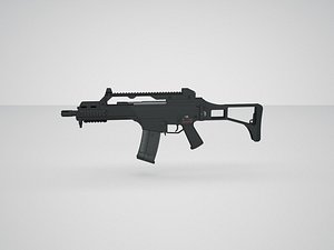 3D military gun