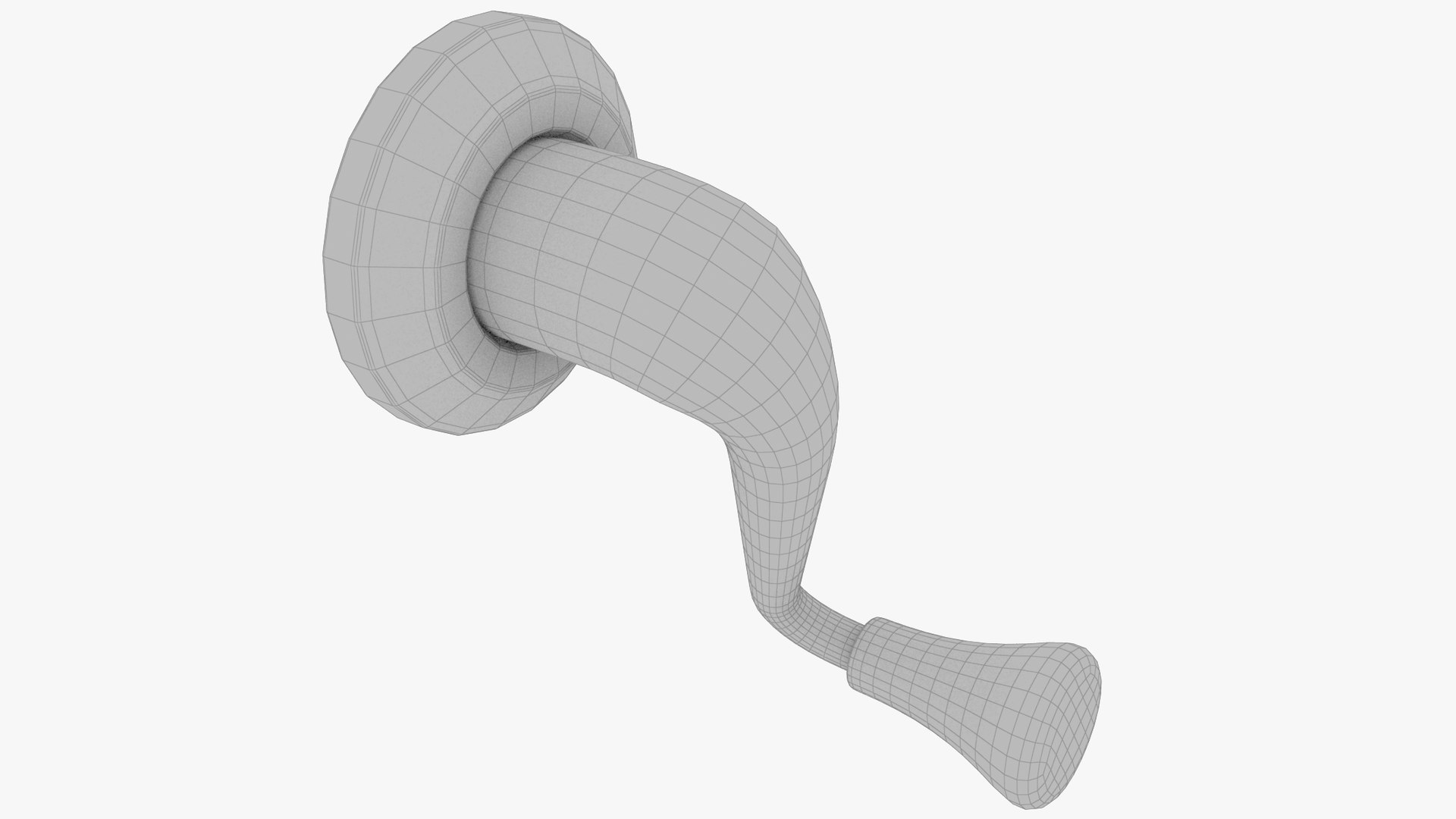 3D Retro Car Door Handle V2 Model TurboSquid 2058899