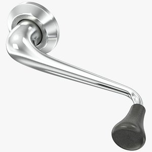 3D Retro Car Door Handle V2 model