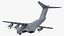 Avión de transporte militar Airbus A400M Atlas preparado para Cinema 4D