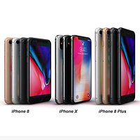 Apple iPhone 8, iPhone 8 Plus and iPhone X All Color