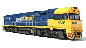 3D locomotive c44aci