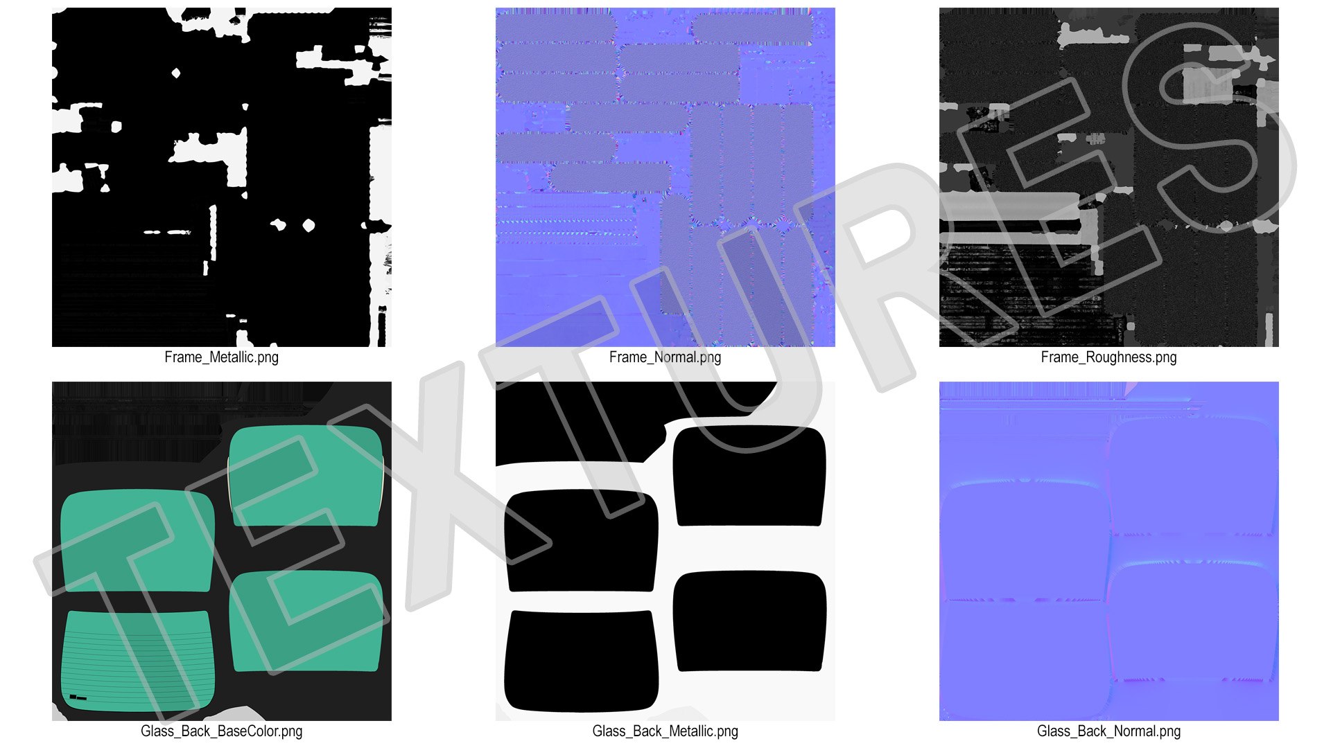 Rack With Car Rear Glass 3D - TurboSquid 2384258