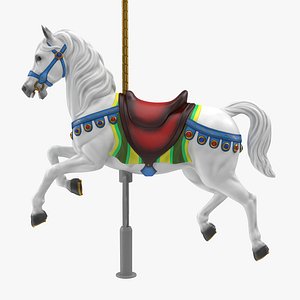 carousel horse v9 3D model