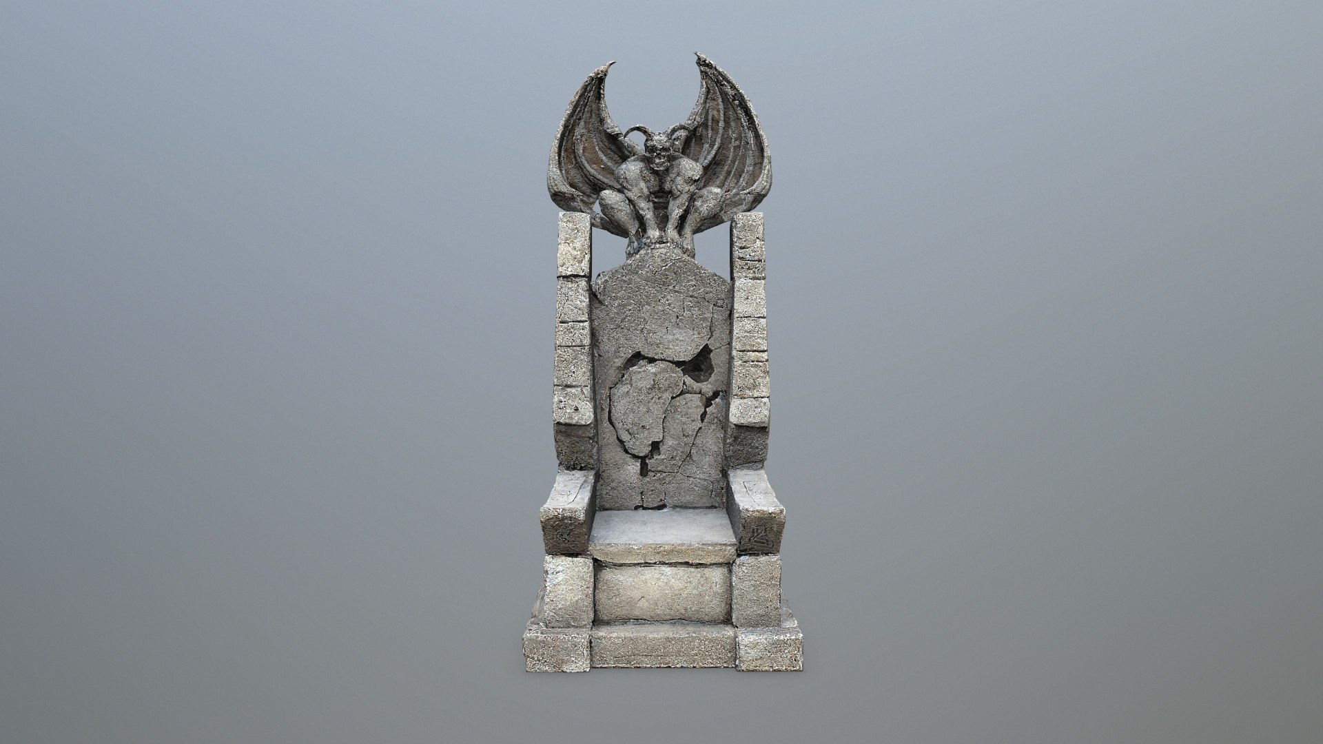 3D Devil Stone Throne 1 - TurboSquid 2268823