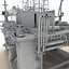 Plate-forme pétrolière générique blanc semi-submersible