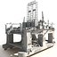 Plate-forme pétrolière générique blanc semi-submersible