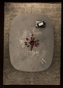 3D worn coffee table