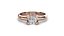Anillo de diamantes para mujer, ligero, imprimible, listo para impresión 3DM (STL).