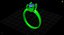 Anillo de diamantes para mujer, ligero, imprimible, listo para impresión 3DM (STL).