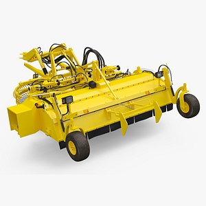 Farm Beet Harvester Tool Yellow Rigged