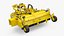 Farm Beet Harvester Tool Yellow Rigged model