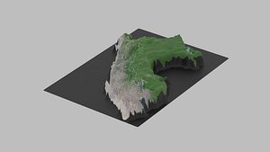 3D Peru Map Country