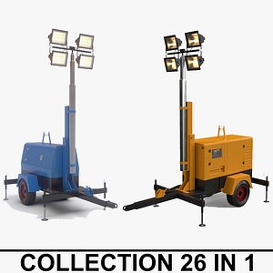 PBR Mobile Light Tower Generator A B