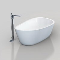 Vasca da bagno Almond & NOKEN Lounge bath tap