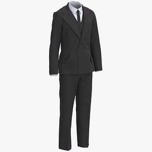 Men Suit - Double-breasted