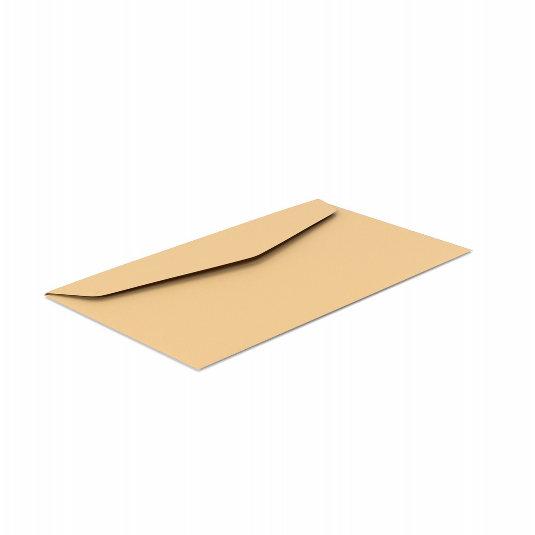 Envelope 3D Model - TurboSquid 1876789