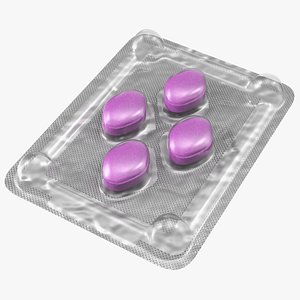 3D Pill Blister Pack Full model
