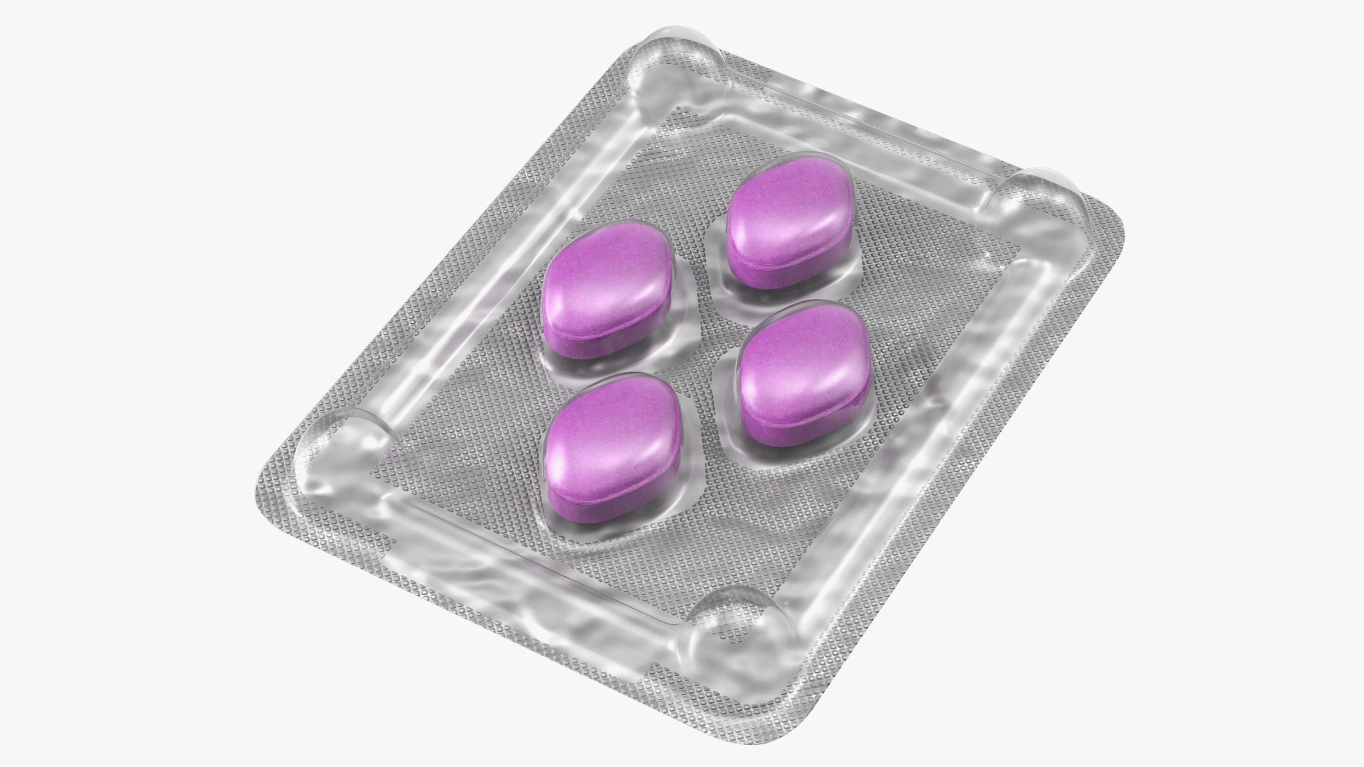 Pill Blister Pack Full 3D model preview