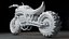 Monster Bike  3D Printable STL File 250mm One Piece Model