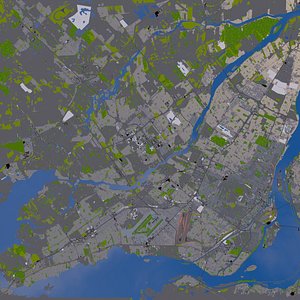 montreal usa roads 3D model