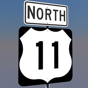3D U.S. Highway 11 Signs