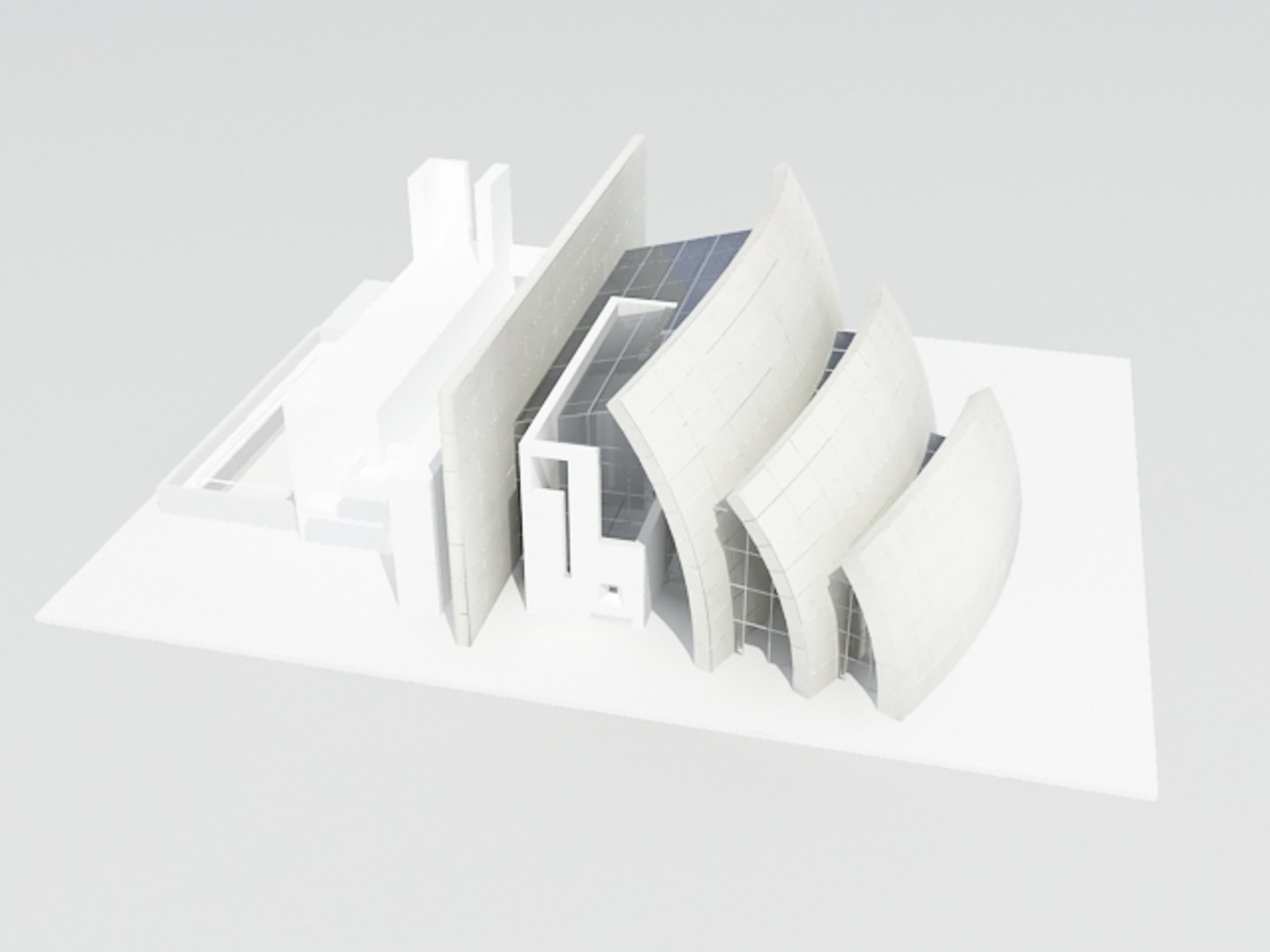 3d model beach house richard meier