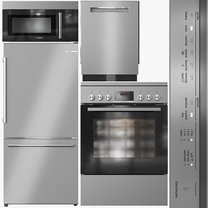3D Bosch Appliance Collection 15 HKR39C250 HMV1055U SHP78DP5N B33CM10SNS model