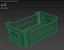 Skrzynka na owoce plastikowa Low-poly PBR 8K