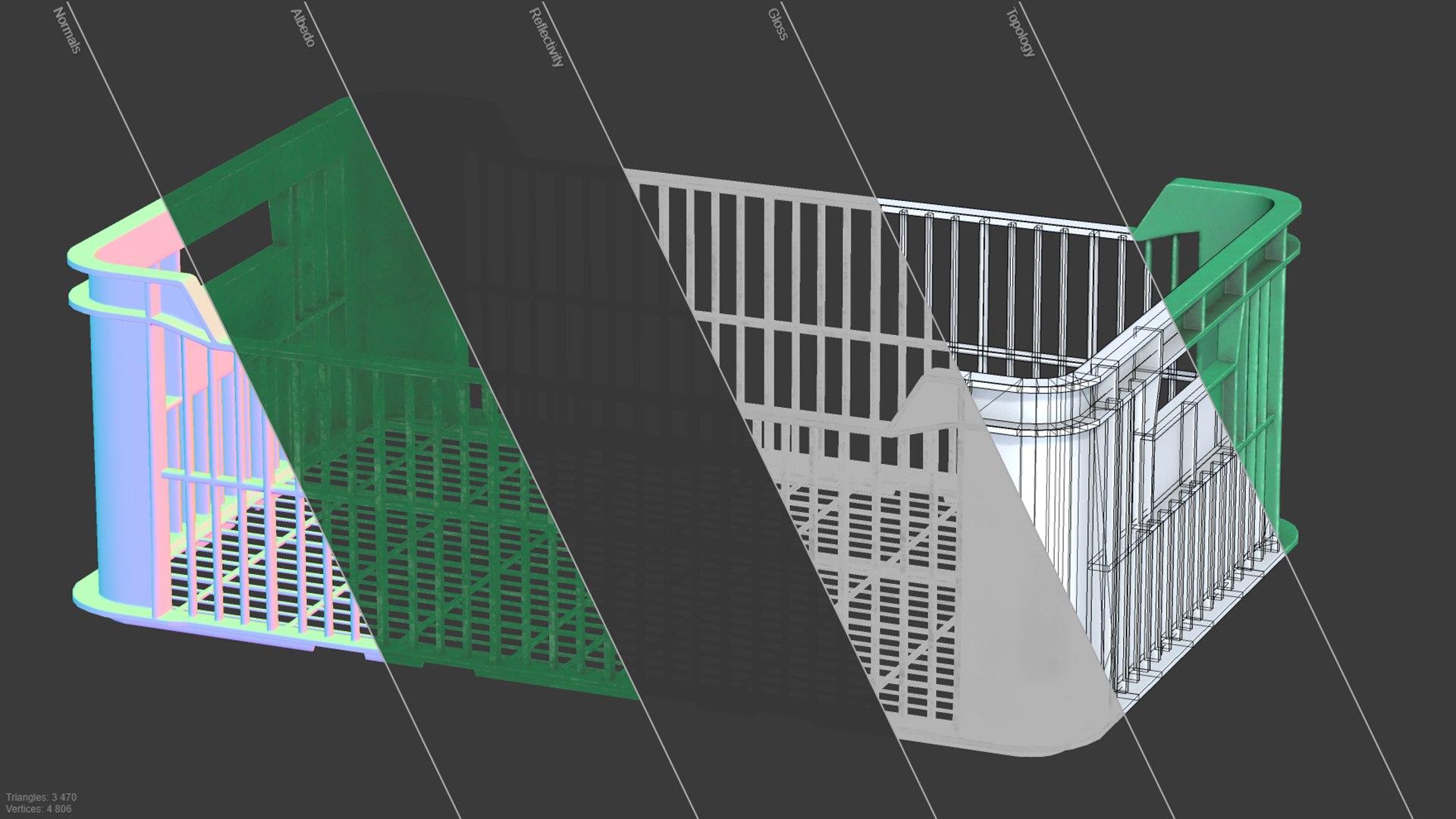 Plastic fruit crate Low-poly PBR 8K 3D model https://p.turbosquid.com/ts-thumb/ZK/NBqLrD/km/crate19/jpg/1737711307/1920x1080/fit_q87/c5806d644e9f4e0cd0b83f3f73664edb0b9ed9b6/crate19.jpg