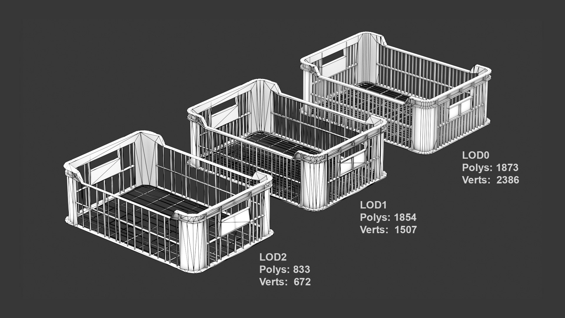 Plastic fruit crate Low-poly PBR 8K 3D model https://p.turbosquid.com/ts-thumb/ZK/NBqLrD/tR/crate21/jpg/1737723497/1920x1080/fit_q87/d17051d36d827b37c2f800feac9625e0ae50f2f6/crate21.jpg
