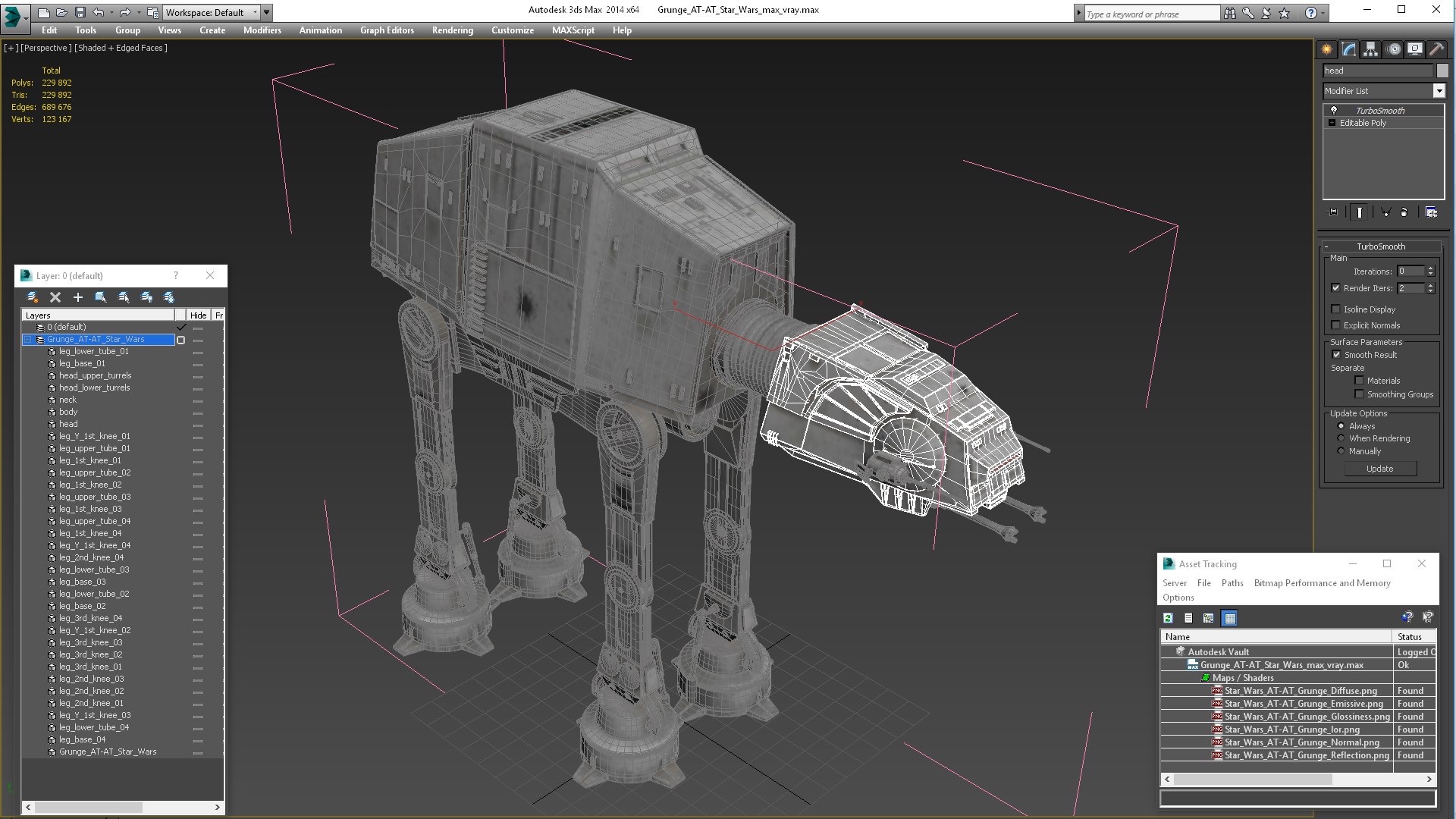 3D Grunge AT-AT Star Wars model https://p.turbosquid.com/ts-thumb/ZK/ROcs8C/bS/grungeatatstarwarsvray3dmodel023/jpg/1691558140/1920x1080/fit_q87/edbecfddd54adc84f03cb6bff10b211ea207d5fa/grungeatatstarwarsvray3dmodel023.jpg