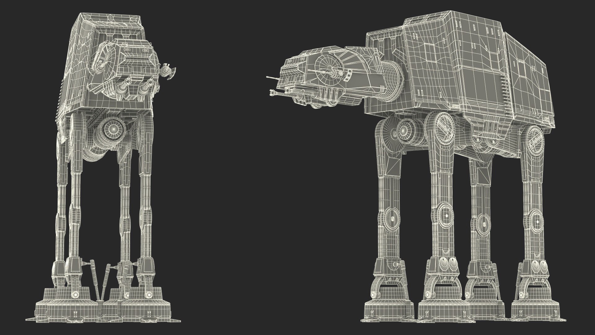 3D Grunge AT-AT Star Wars model https://p.turbosquid.com/ts-thumb/ZK/ROcs8C/xu/grungeatatstarwarsvray3dmodel028/jpg/1691558157/1920x1080/fit_q87/d54dd4345b2256418ae06eb9c0fa408c2dc82a02/grungeatatstarwarsvray3dmodel028.jpg