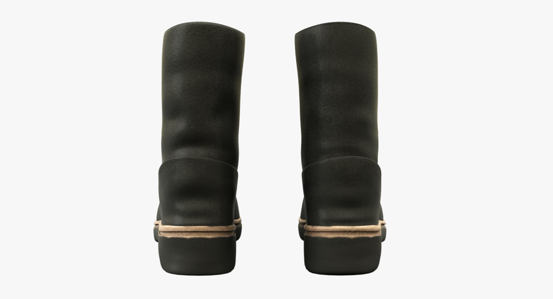 Leather Boots 3d Model