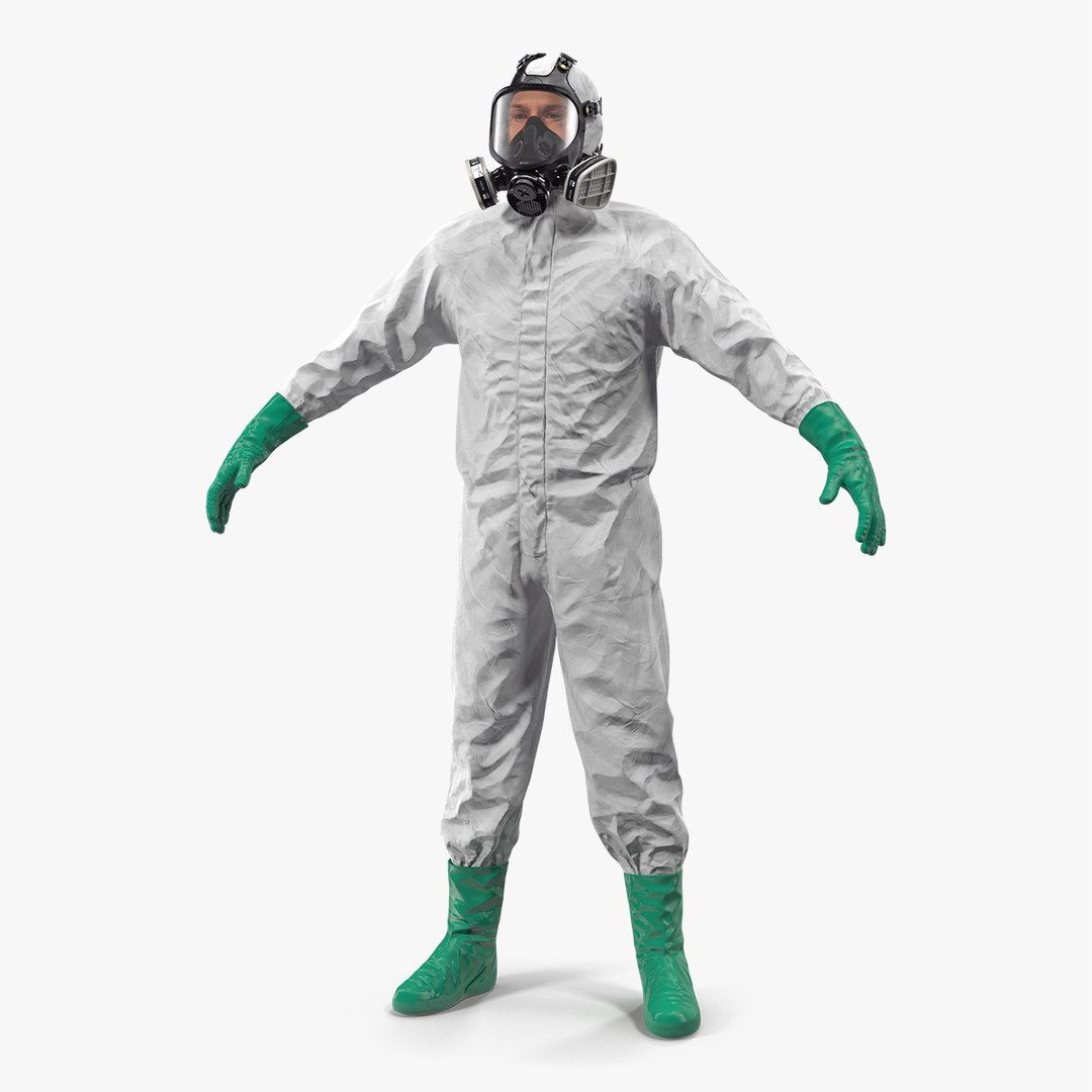 Ecological Worker Neutral Pose 3D Model 3D model preview