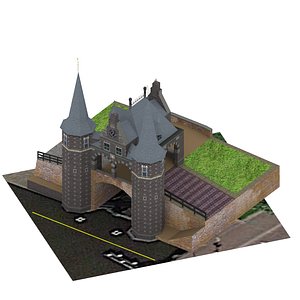3D architecture monument building