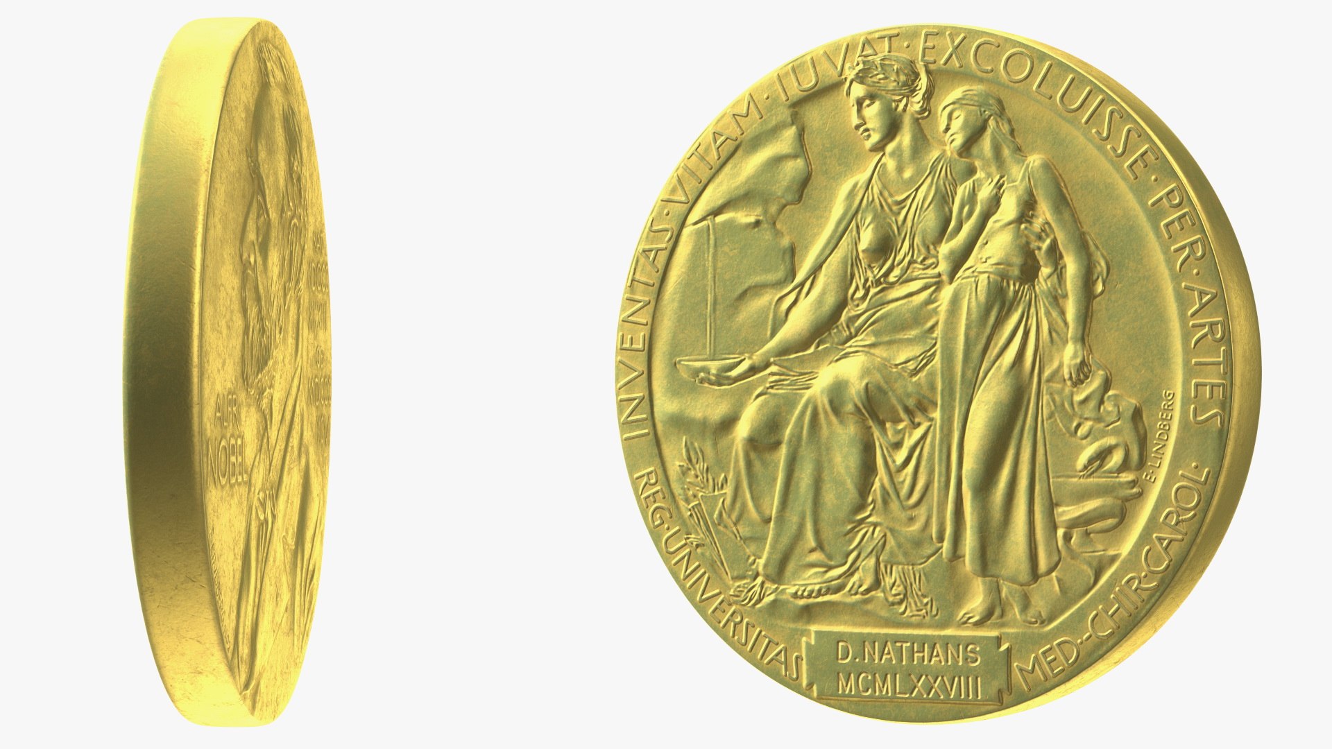 Nobel Medal In Physiology Or Medicine 3D Model - TurboSquid 1851570