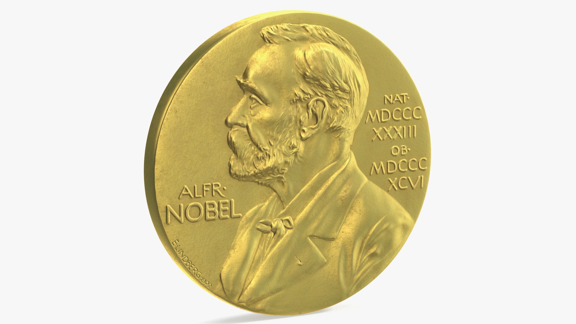 Nobel Medal in Physiology or Medicine 3D model preview