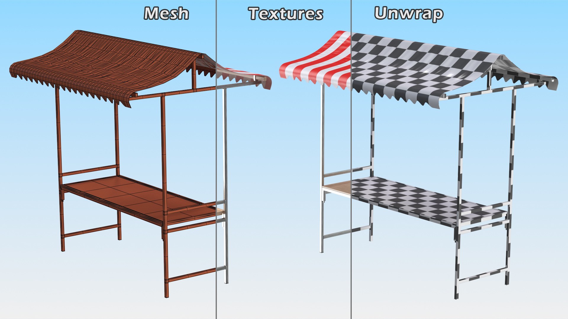 3D Market Stalls Collection https://p.turbosquid.com/ts-thumb/ZK/hY0QLd/Pf/marketstallscollection3dmodel019/jpg/1684787877/1920x1080/fit_q87/76b7de79df63ac2f854be06907702968804eb9d1/marketstallscollection3dmodel019.jpg