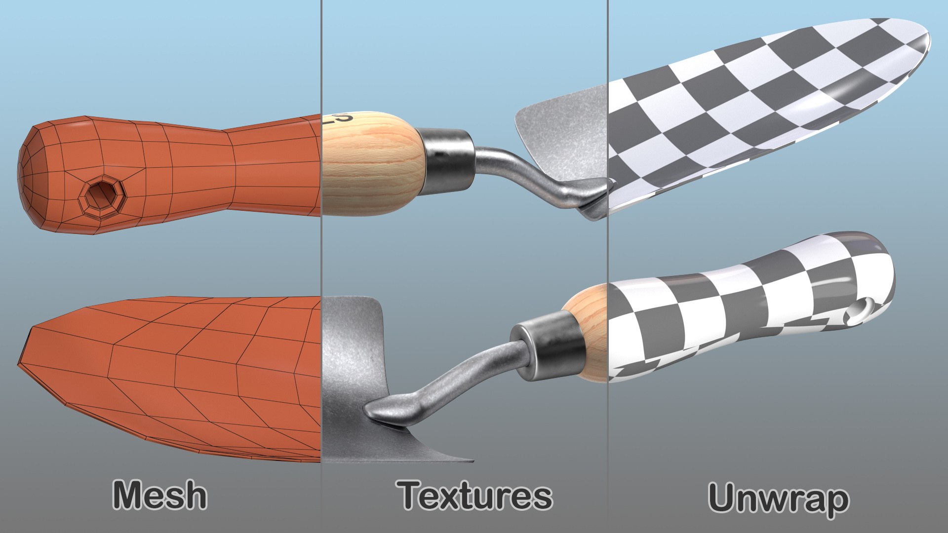 3D garden hand spade - TurboSquid 1488219