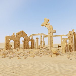 3D Ancient Desert Ruins M1