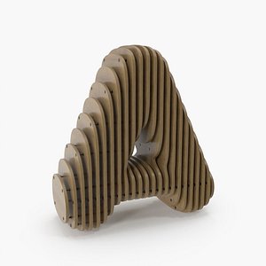 3D Wood symbol A
