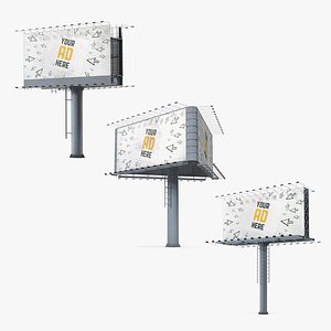 Street Billboards Collection 3D model