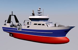 3D research ship ocean vessel